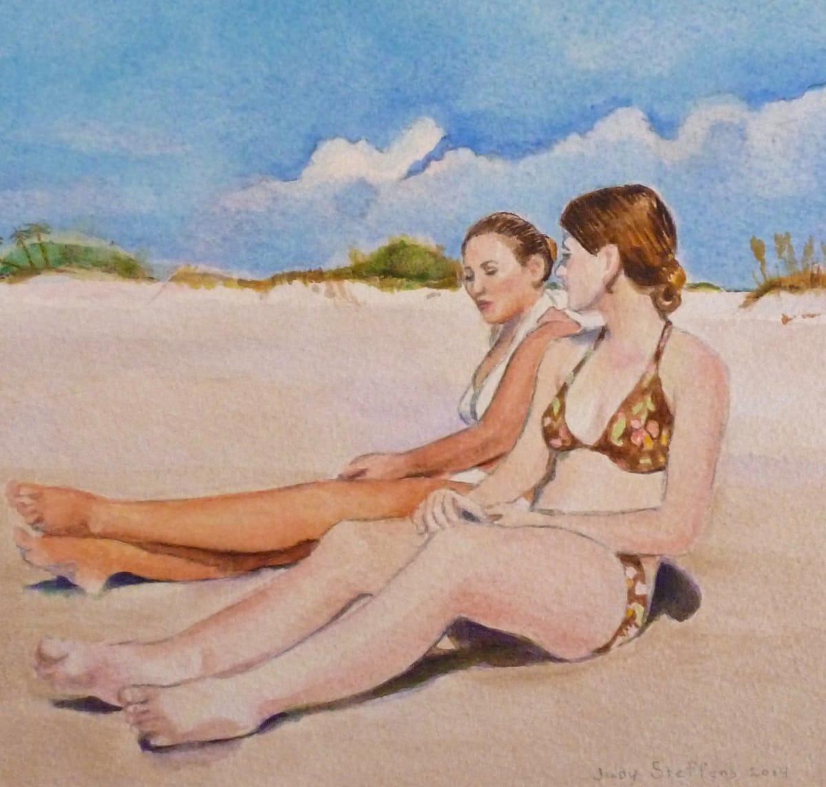 Florida Beach Day by Judy Steffens 