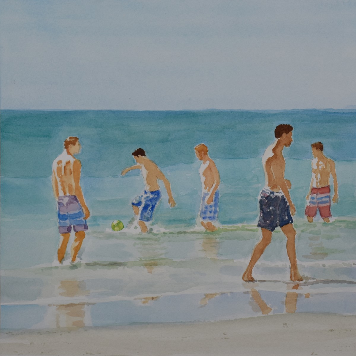 Beach Soccer Play by Judy Steffens 