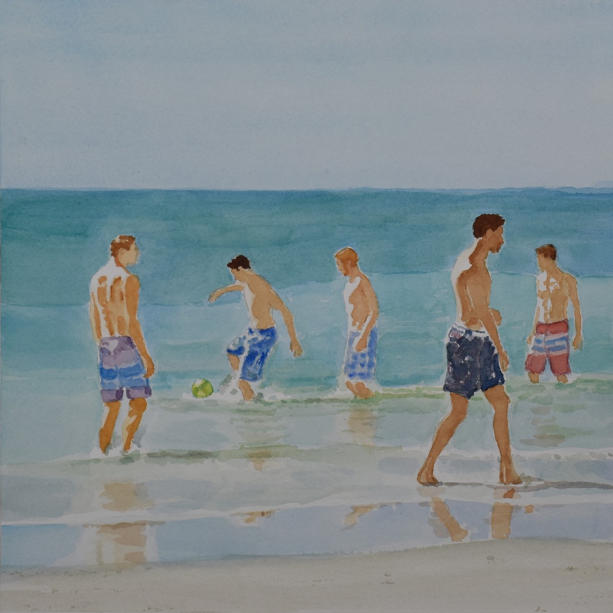 Beach Soccer Play by Judy Steffens, Image 1.