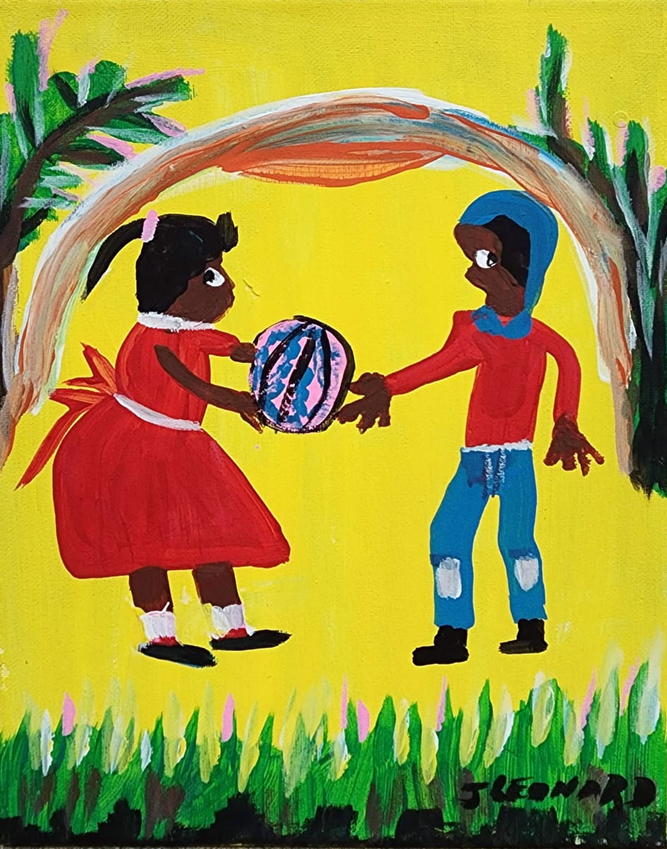 Playing Ball by Juanita Leonard, Image 2.
