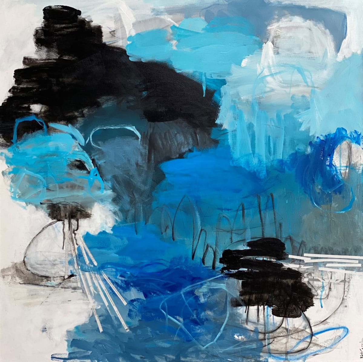Blue on Black by Kathryn Crosby, Image 4.