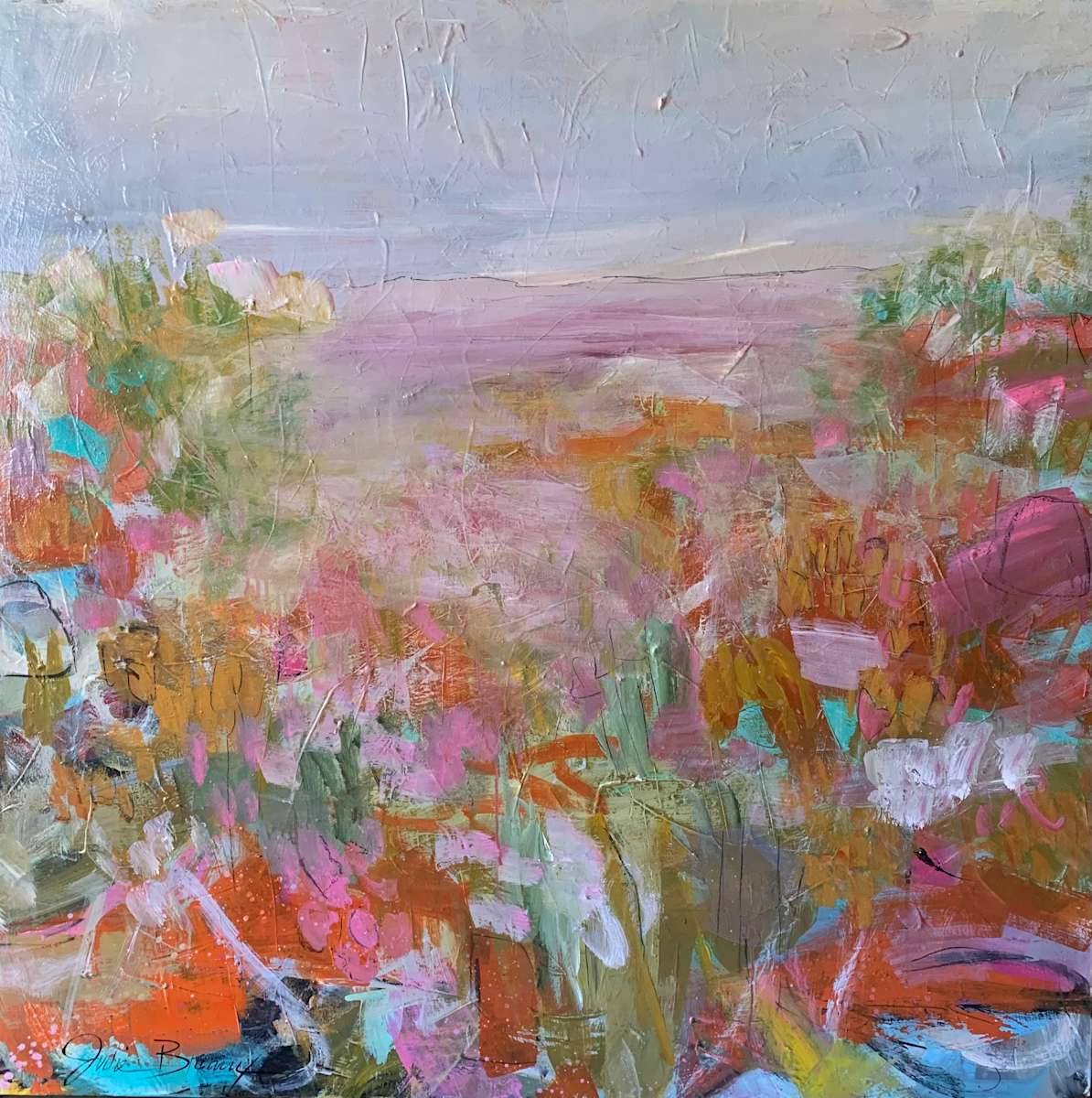 Pink Landscape by Julie Breaux 