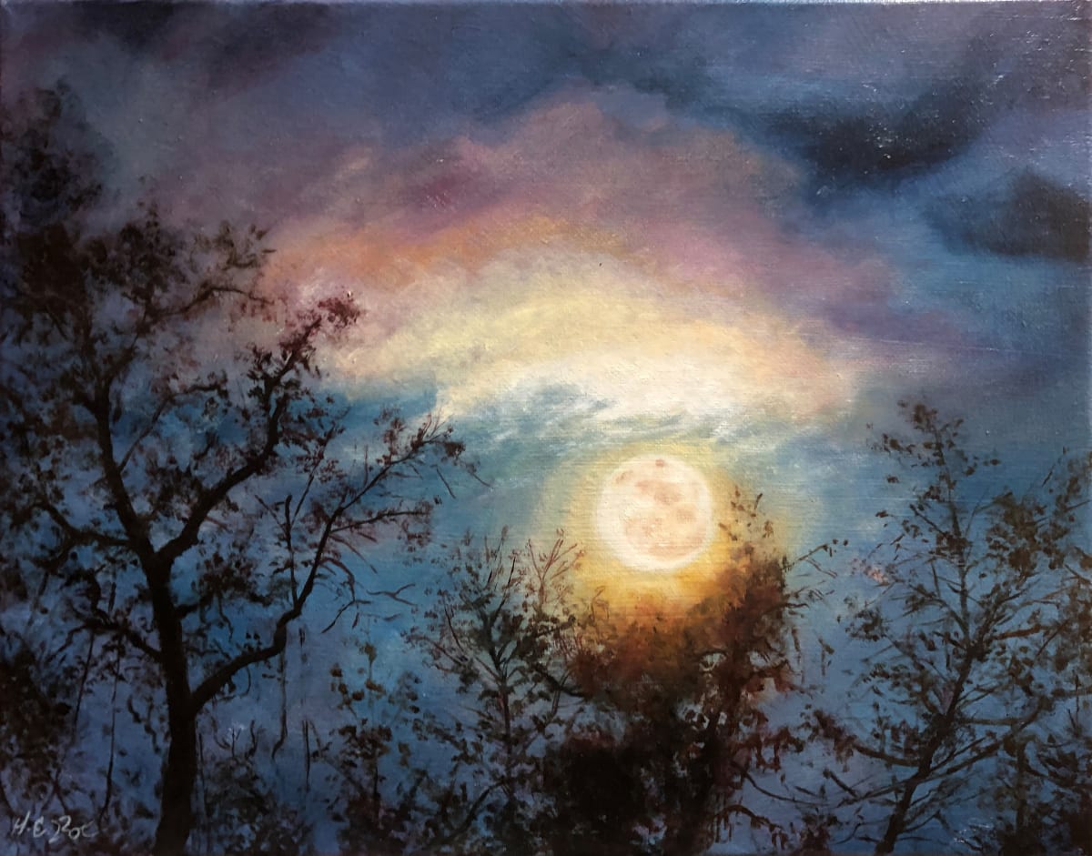 Wolf Moon Study by Herb Roe, Image 2.