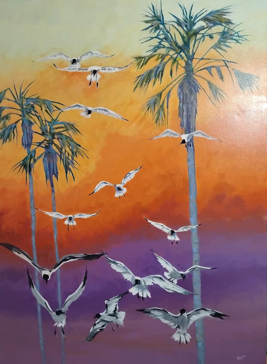 Gulls on the Beach by Marne Meynig, Image 1.