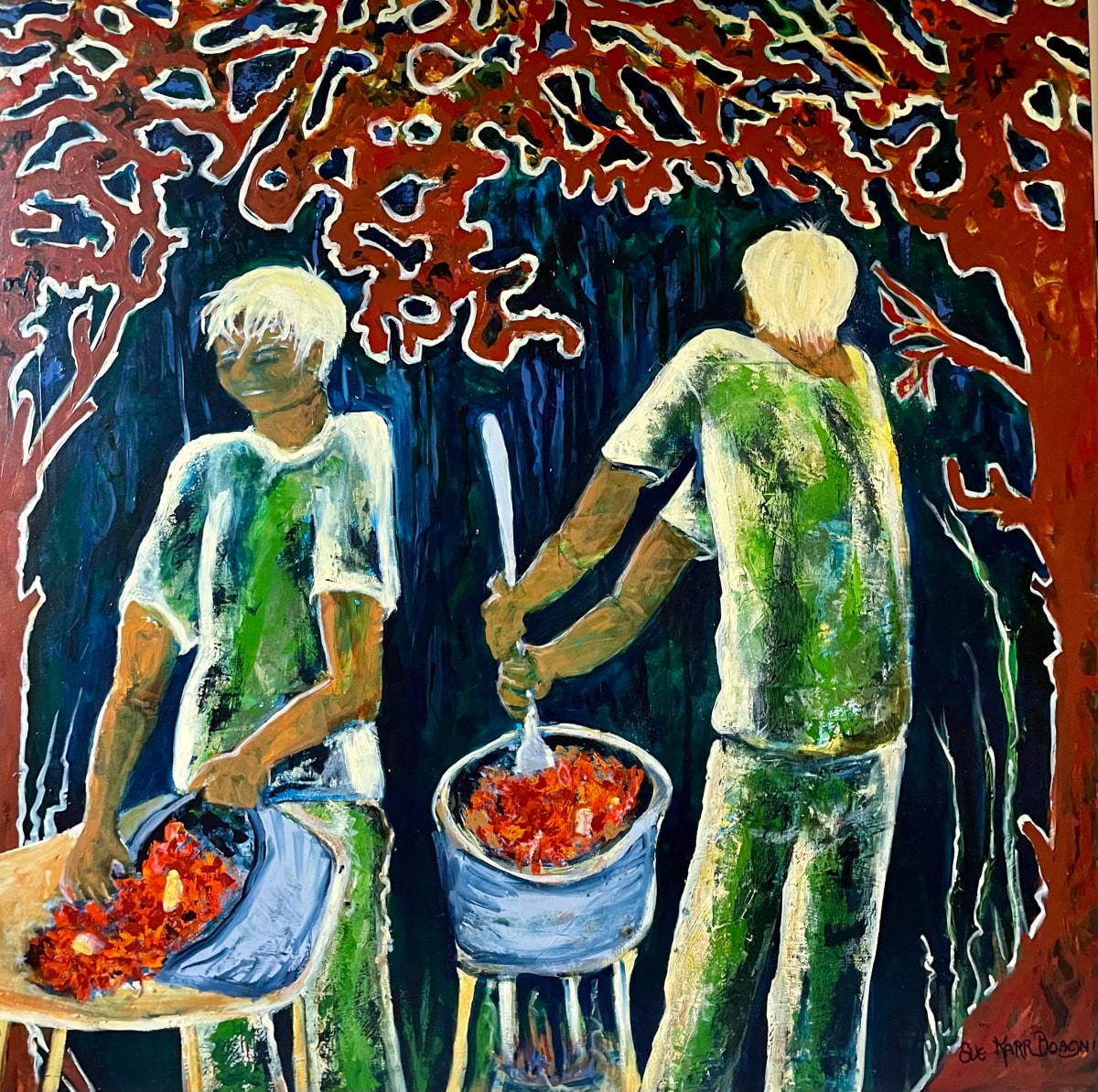 Nighttime Crawfish Boil 