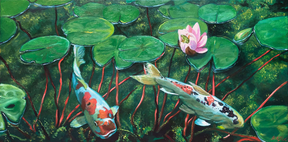 Koi Pond by Herb Roe 