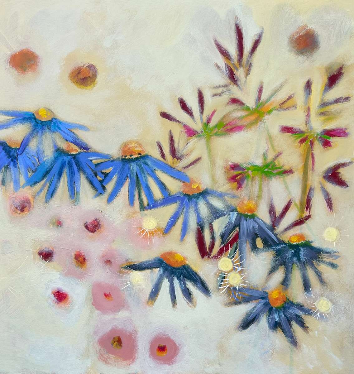Blue Coneflowers by Cathy Mills, Image 1.