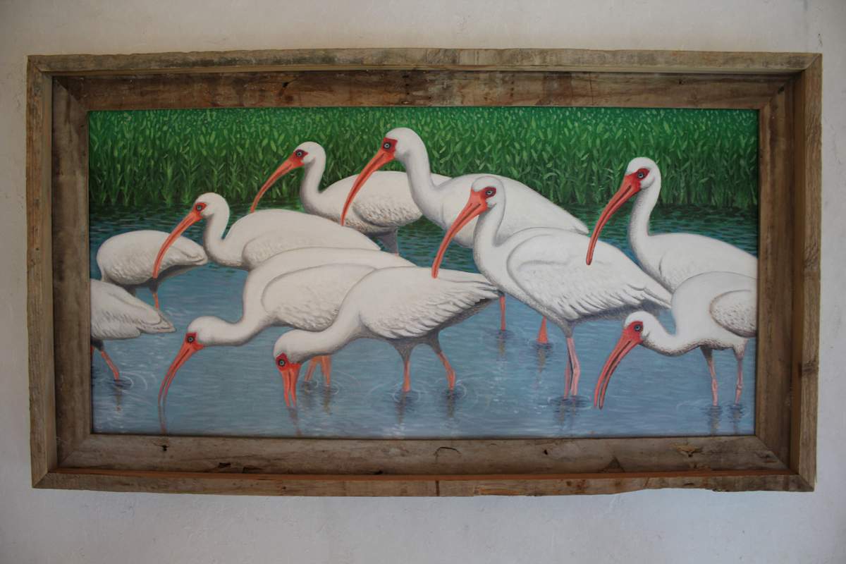 White Ibis by Micah "Guy" Patout, Image 1.