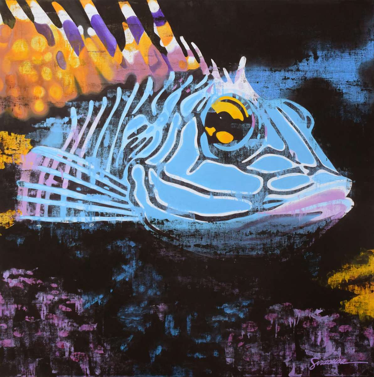 Harlequin Fish, Number 3 by Julie Siracusa 