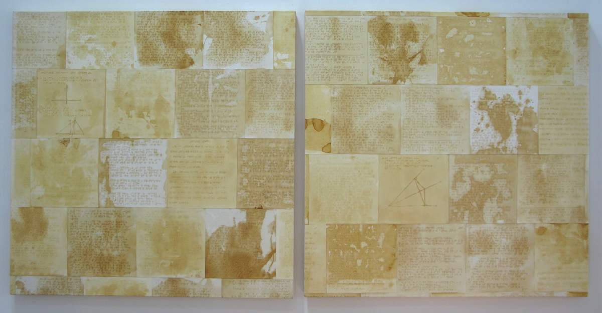 Braille Series / Geometry Diptych by Mary Ellen Leger-Hathorn 
