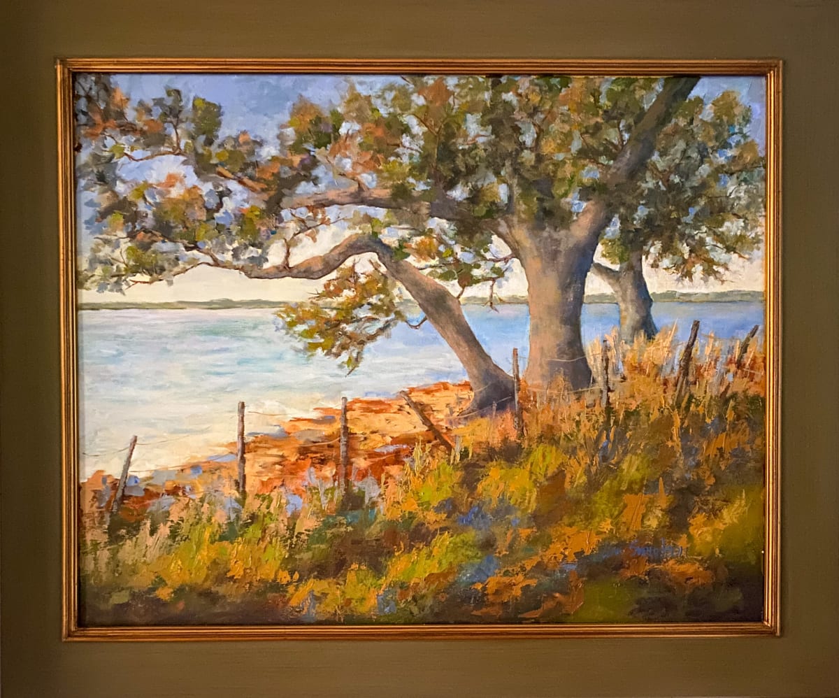 Pecan Island Crooked Oaks by Lue Svendson 