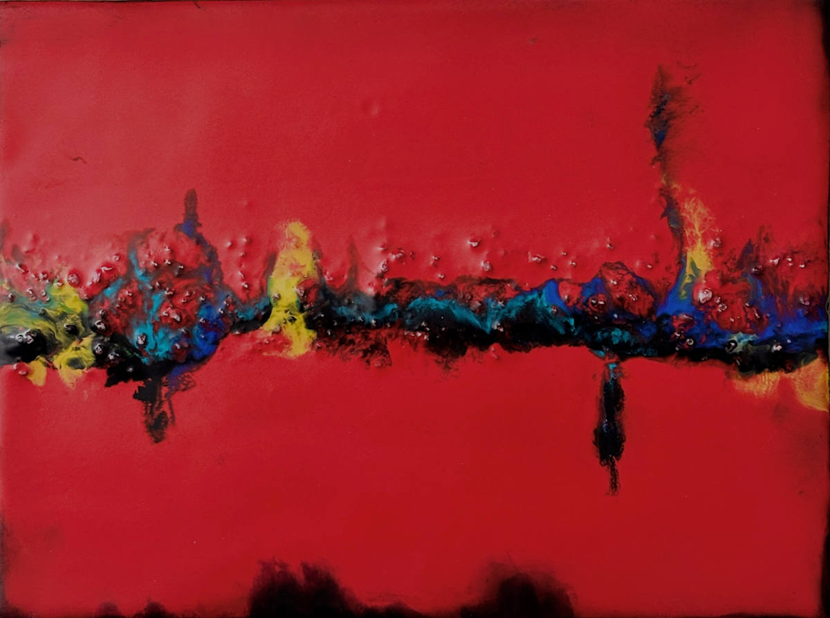 Echoes on Red by Trudie Wolking 