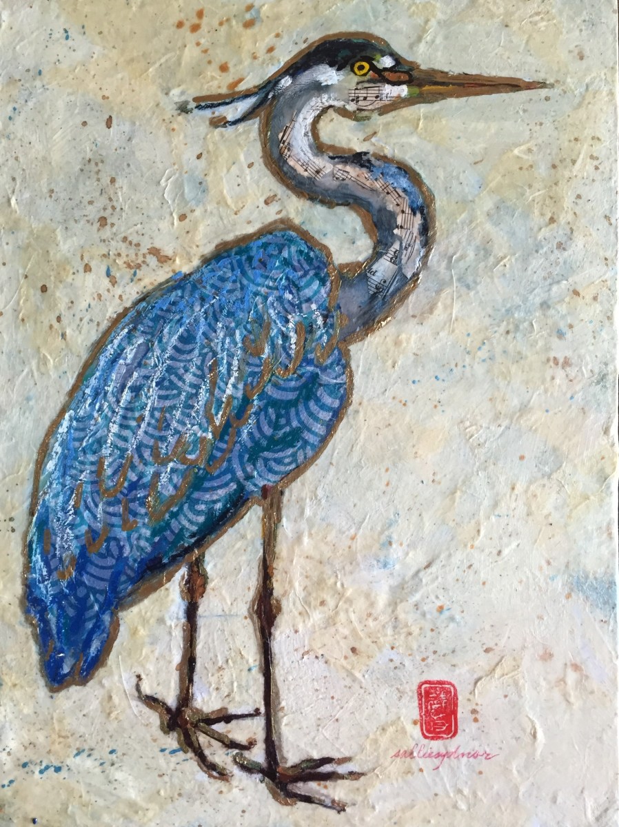 Pair of Herons by Sallie Sydnor 