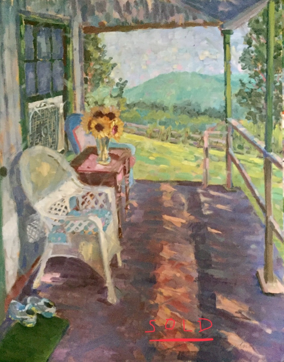 Cabin Porch by Sallie Sydnor 