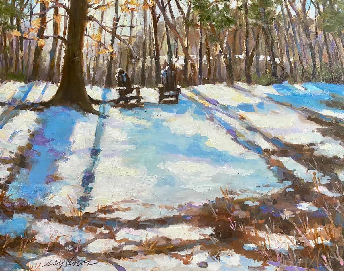 Beech Chairs in the Snow II 