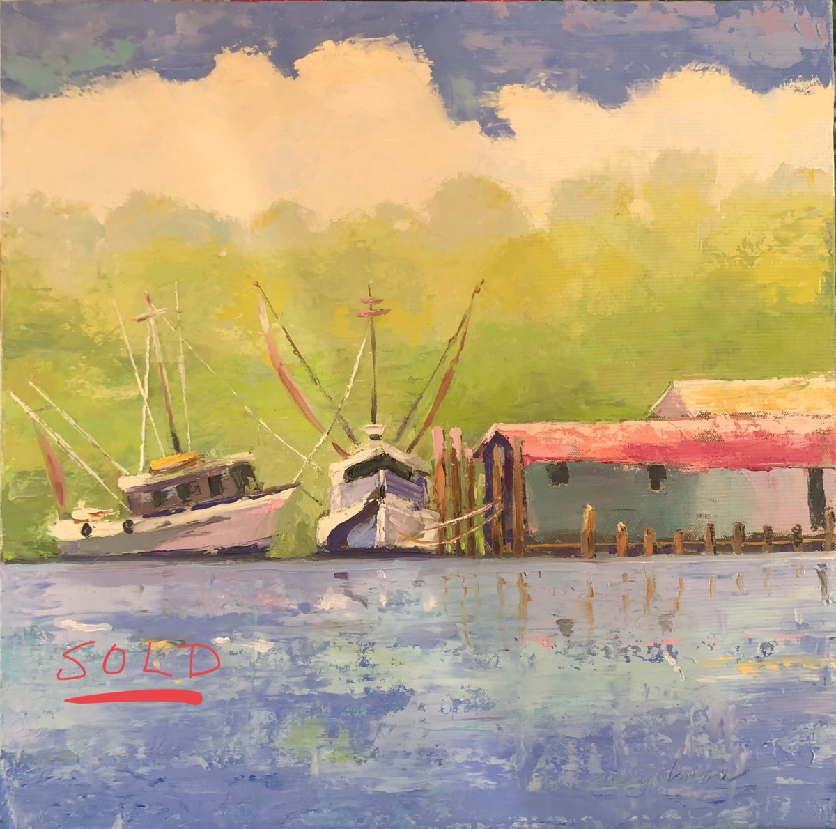 Cherry Point Shrimpers by Sallie Sydnor 