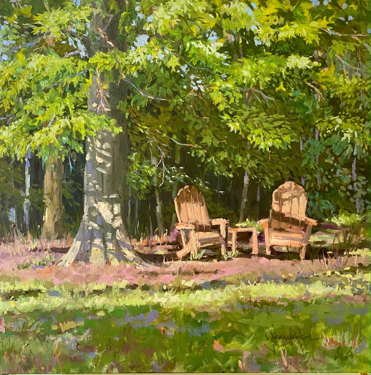 Beech Chairs by Sallie Sydnor 