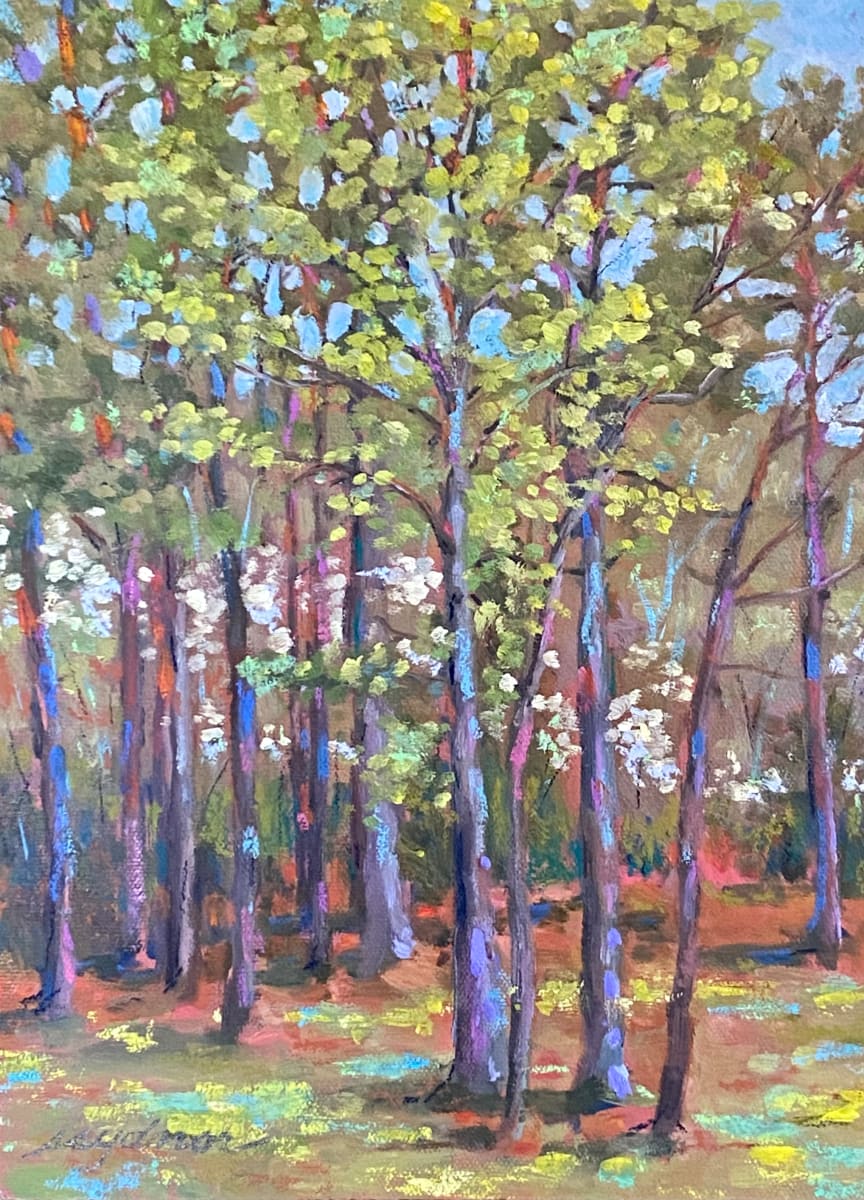 Trees in the Park, Spring by Sallie Sydnor 