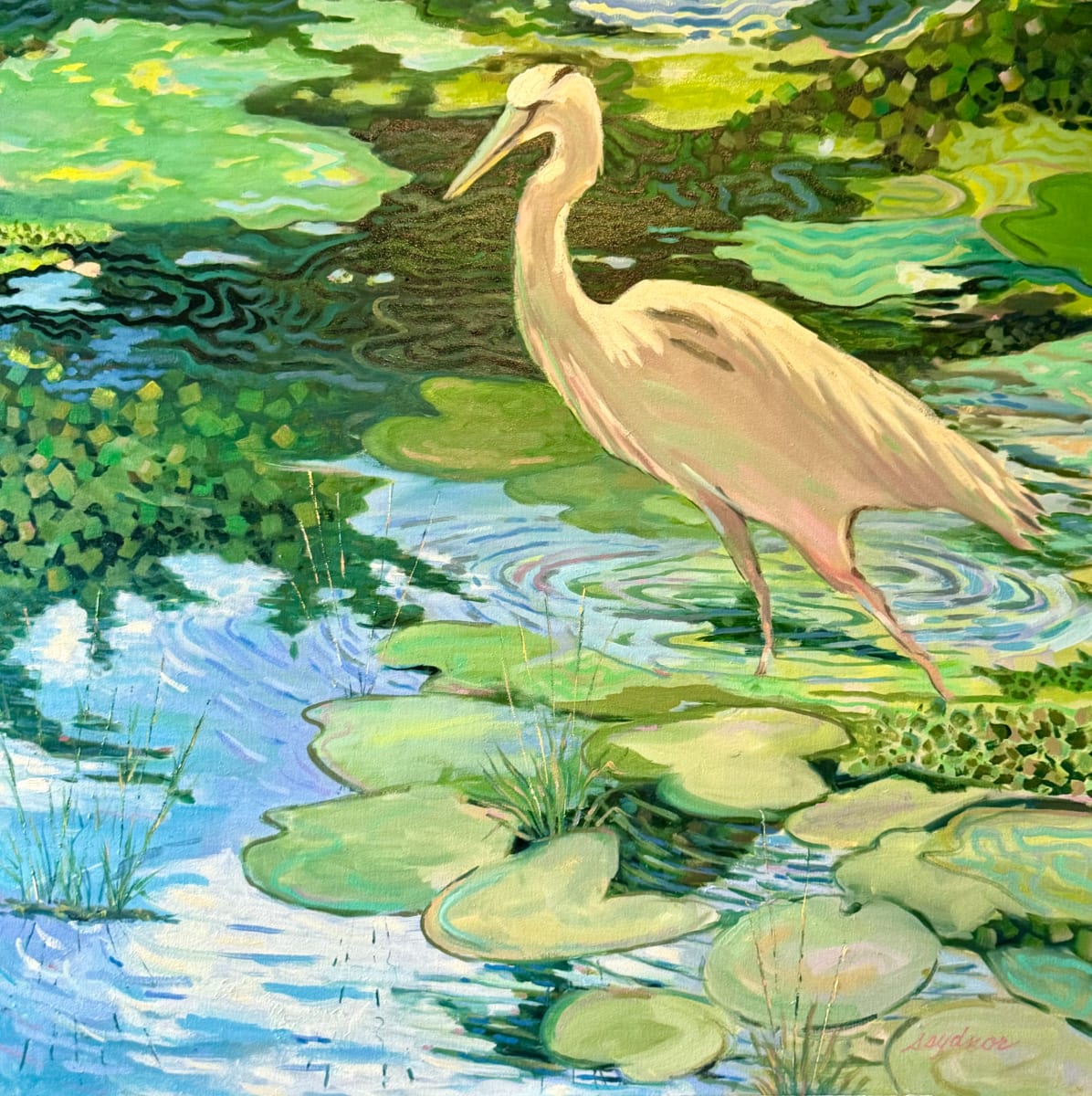 Wading Game II by Sallie Sydnor, Image 1.
