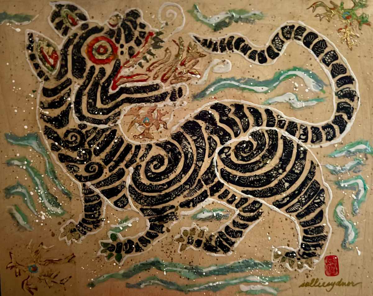 Tiger Pair by Sallie Sydnor  Image: Tiger right