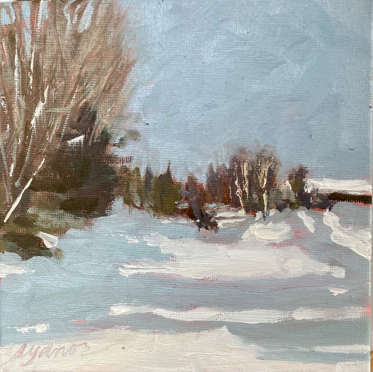 Edge of the Woods in Winter by Sallie Sydnor 