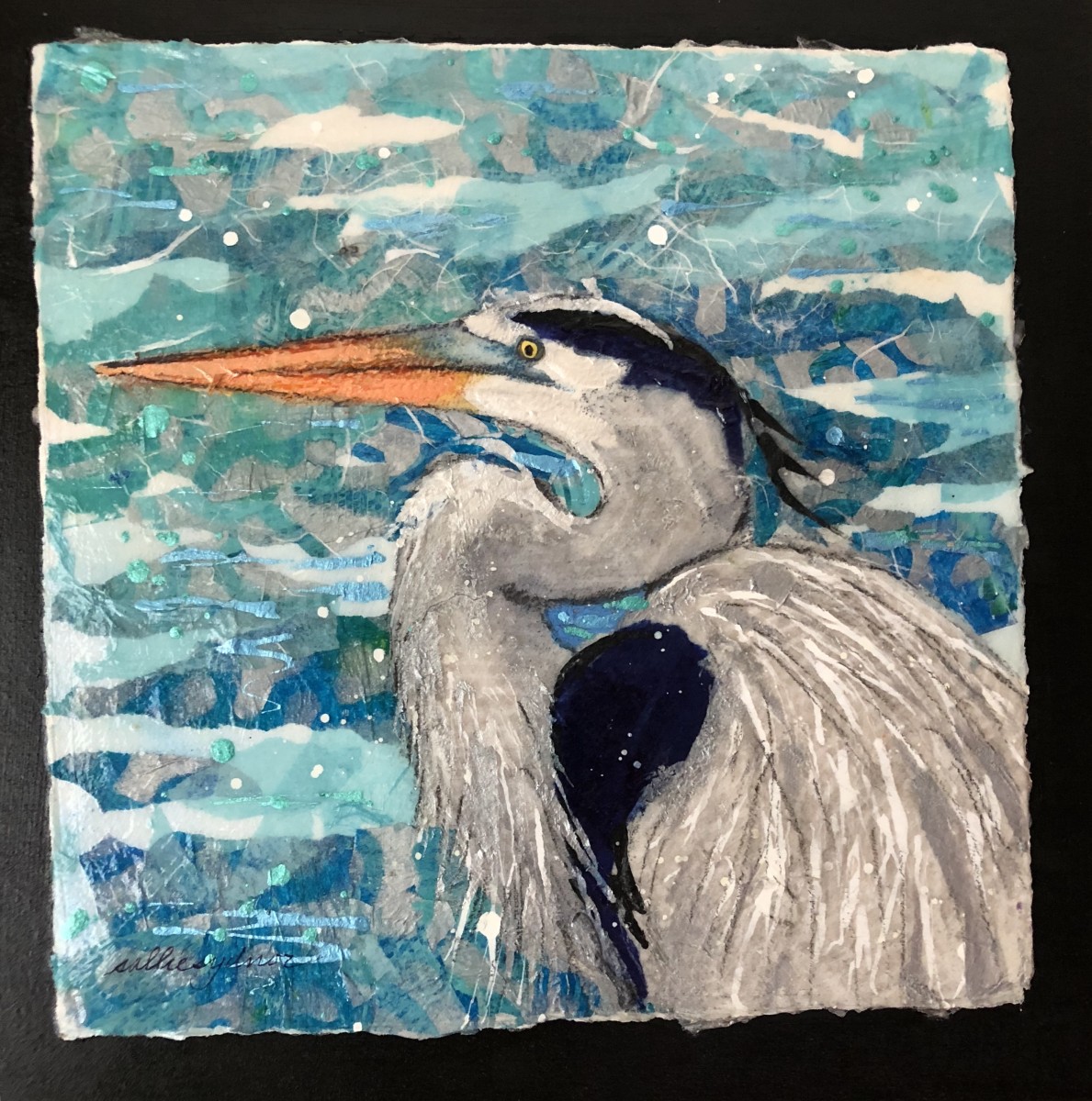 Heron Facing Left by Sallie Sydnor 