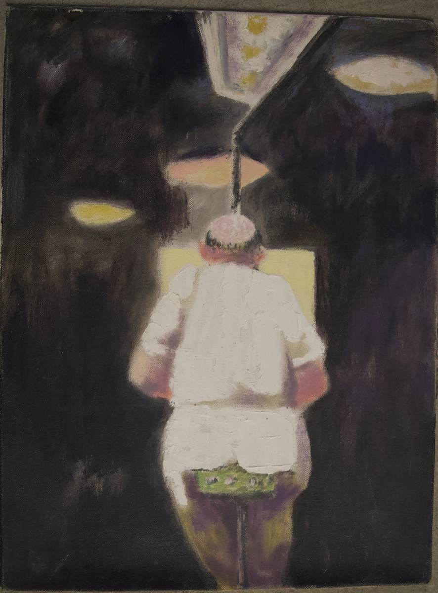 (balding man in the dark) by Jack McLarty, Image 1.