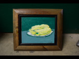 (yellow food on white plate) by Jack McLarty 