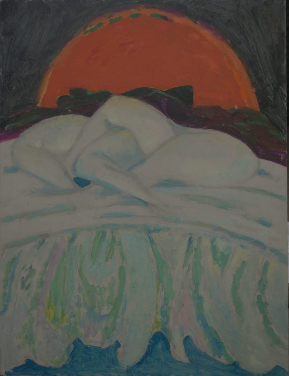 (white nude orange sun) by Jack McLarty 