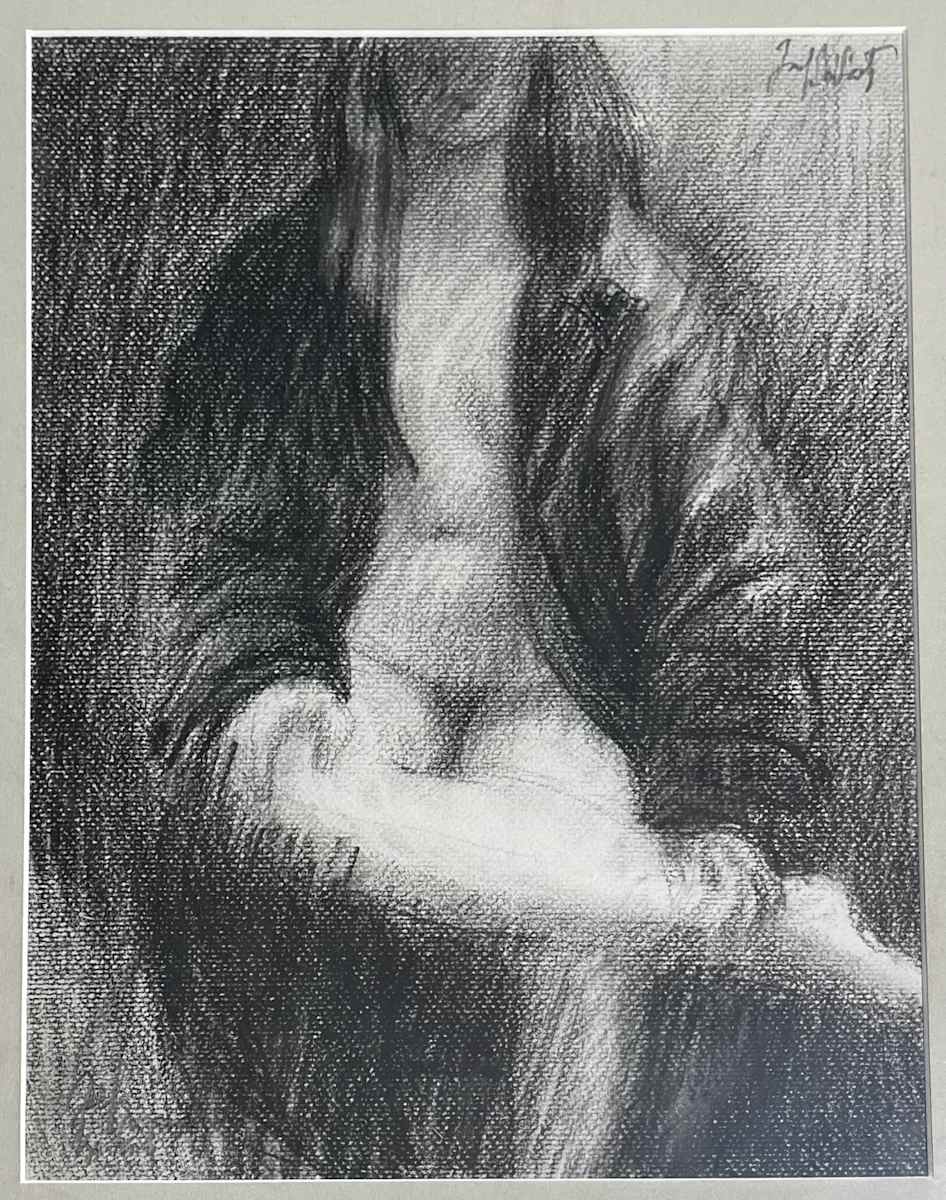 (nude in robe) by Jack McLarty 