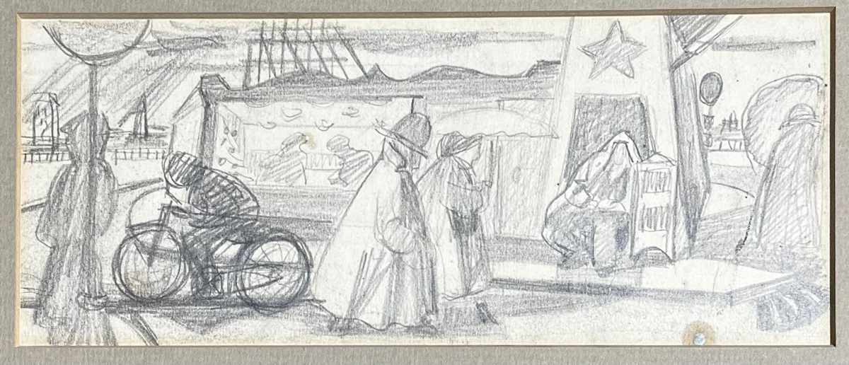 Waterfront with Bystander by Jack McLarty 