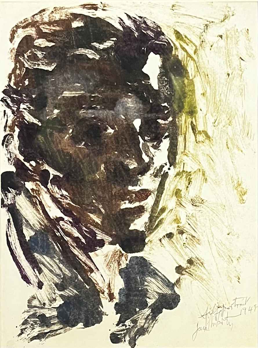 Self Portrait (1943) by Jack McLarty  Image: image only, digitally cropped from photo IMG_3856, 2025-03-15
