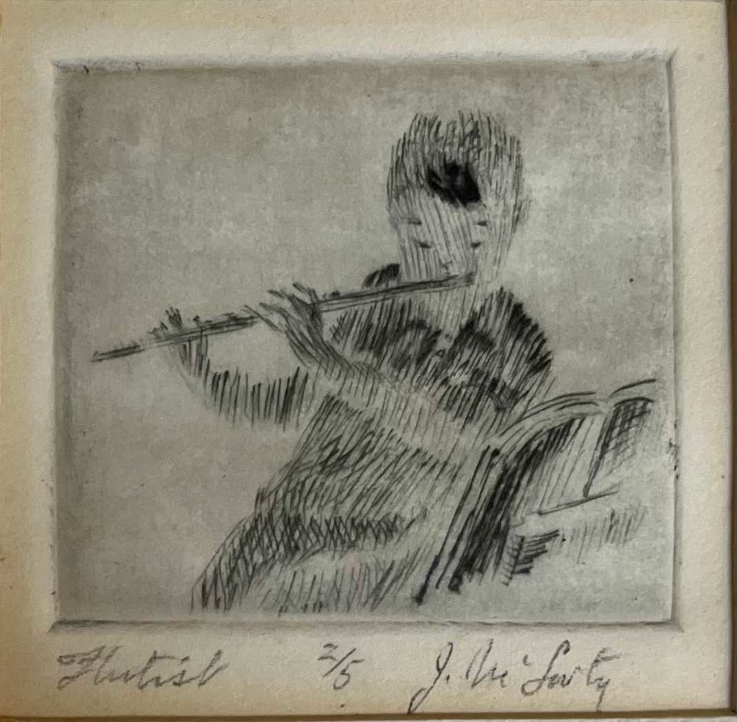 Flutist by Jack McLarty  Image: image and sig, digital crop, IMG_3863 2025-03-16
