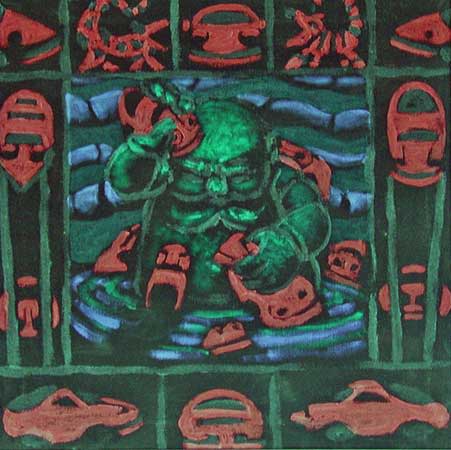 Baby Attacked by Autos by Jack McLarty 