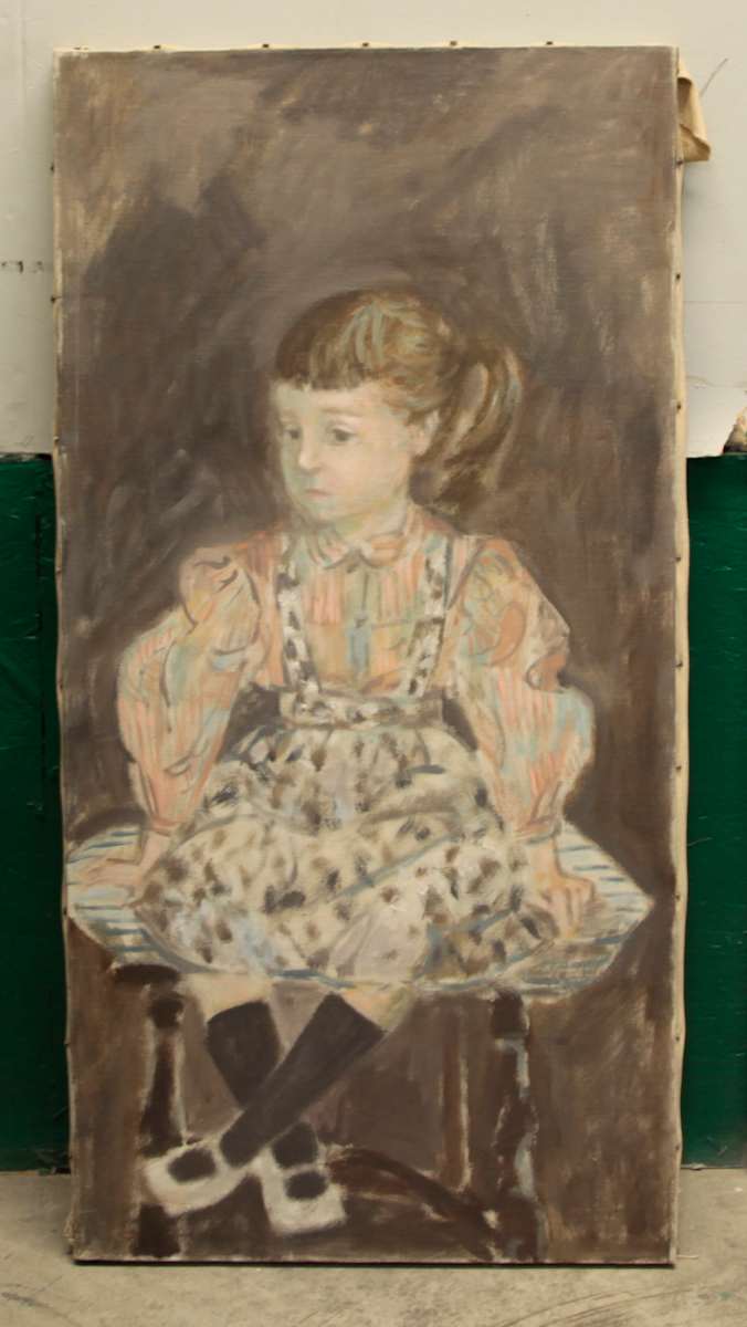 Polly on the Cricket Chair by Jack McLarty, Image 1.
