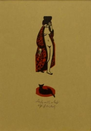Lady with a Cat by Jack McLarty, Image 1.