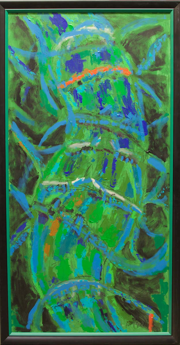Blue Bridges Green River / Down River by Jack McLarty, Image 1.
