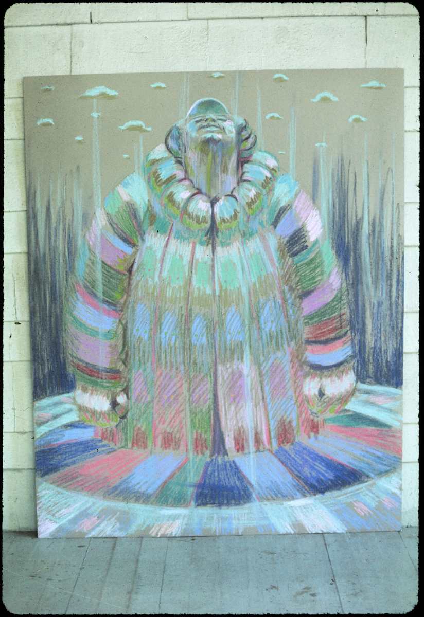 Autographed Figure by Jack McLarty  Image: (looks like a scan of a slide from Jack & Barbara's collection)