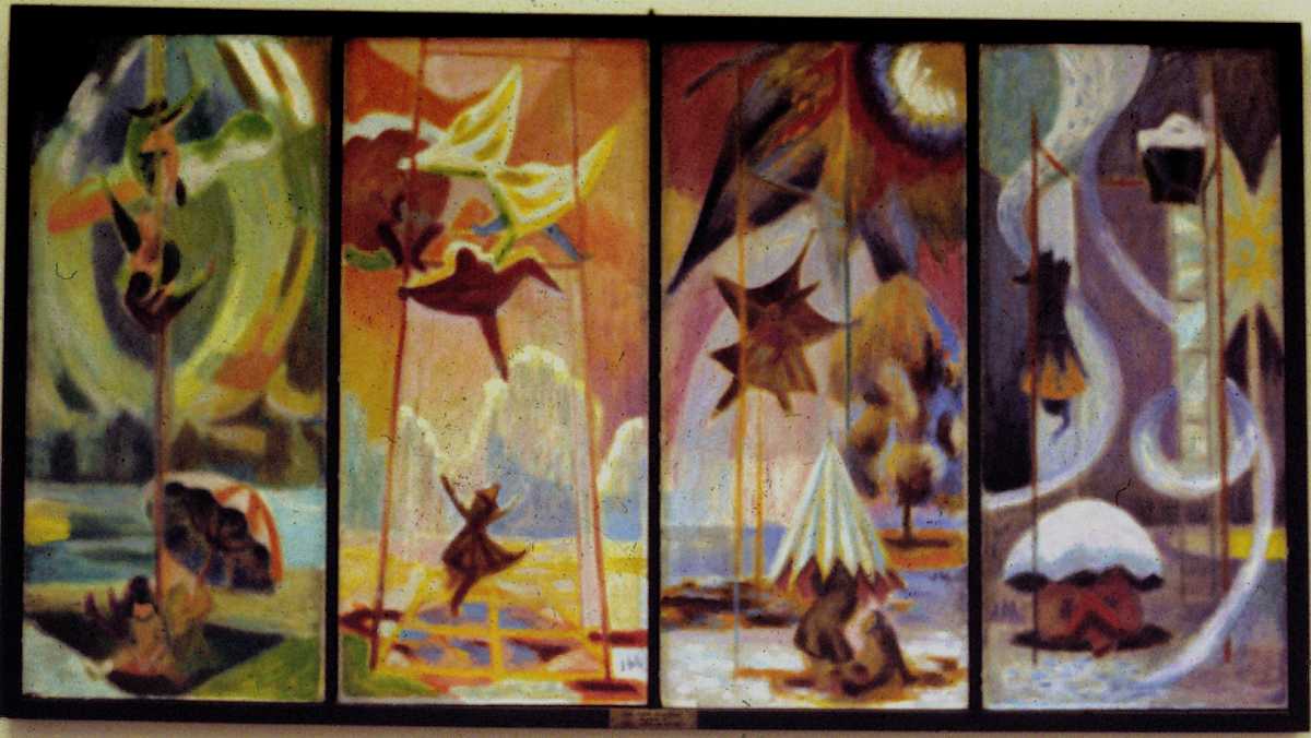 Four Seasons / The Seasons by Jack McLarty  Image: shown with frame