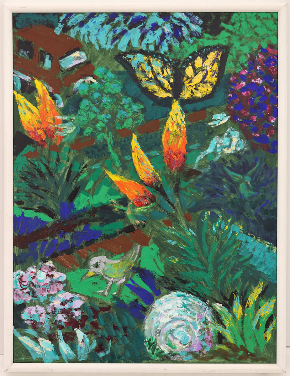 Marcellino's Garden by Jack McLarty  Image: with frame (image from MBA Auctions)