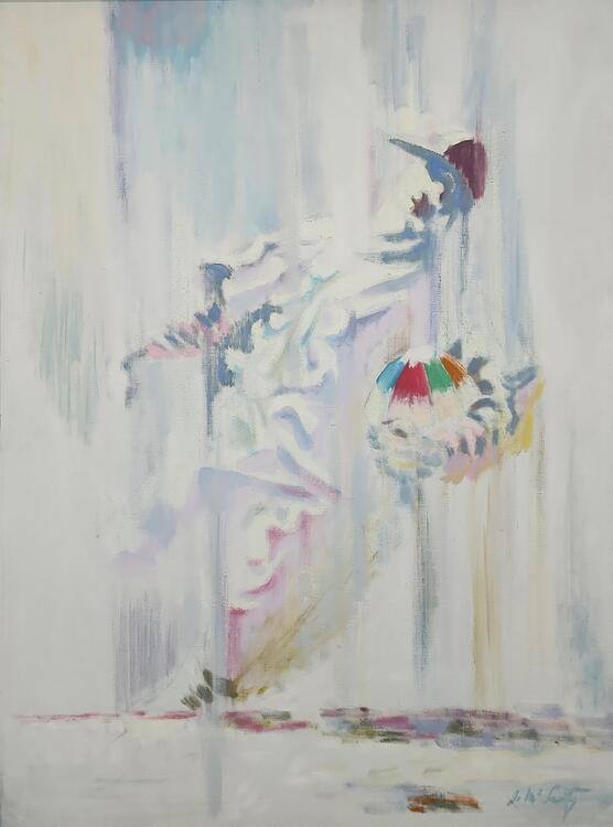 Baseball Player AKA Nice Catch by Jack McLarty  Image: (image/canvas only)