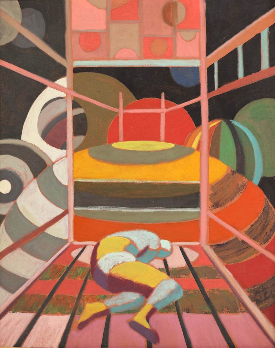Prisoner in Space by Jack McLarty  Image: canvas only, from MBA