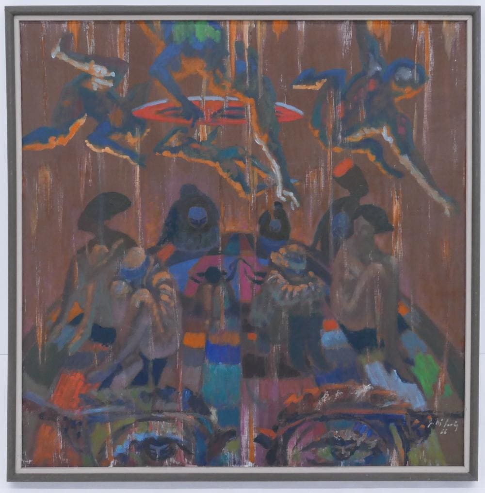 Thinking and Flying by Jack McLarty  Image: shown framed