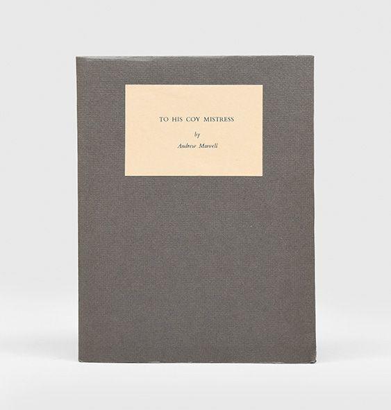 To His Coy Mistress by Jack McLarty  Image: (cover)