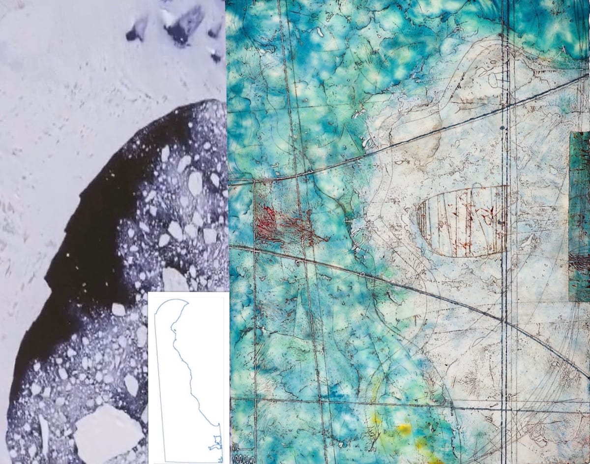 Glacier Atlas 2. (Larsen C. Ice Shelf, Antarctica) by Elise Wagner Fine Art, LLC, Image 1.