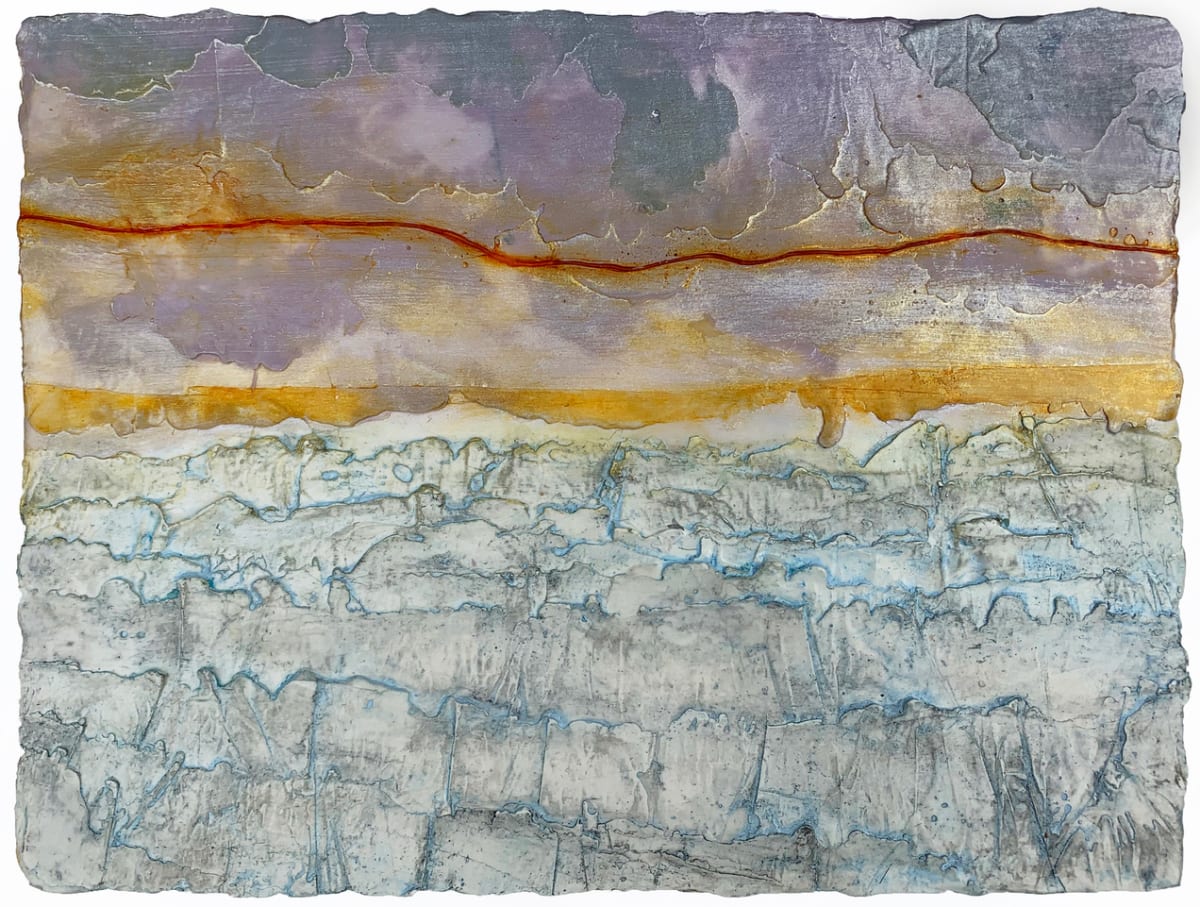 Global Retreat 1. by Elise Wagner Fine Art, LLC  Image: This piece is inspired by images of receding glaciers taken by photographer James Balog, the creator of the documentary Chasing Ice. 