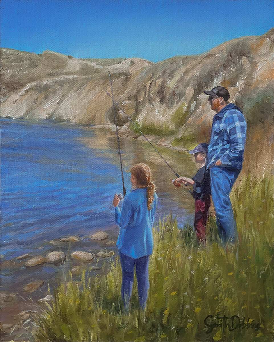 Fishing Lessons With Dad by Becky Smith-Dobbins, Image 1.