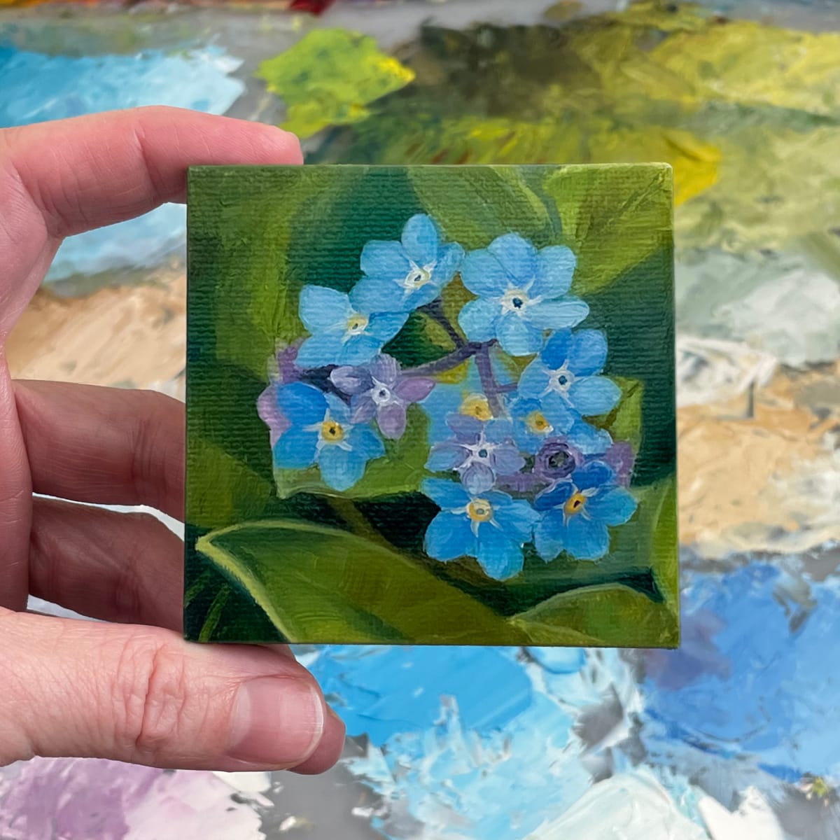 Kay Dee's Forget-me-nots by Becky Smith-Dobbins 