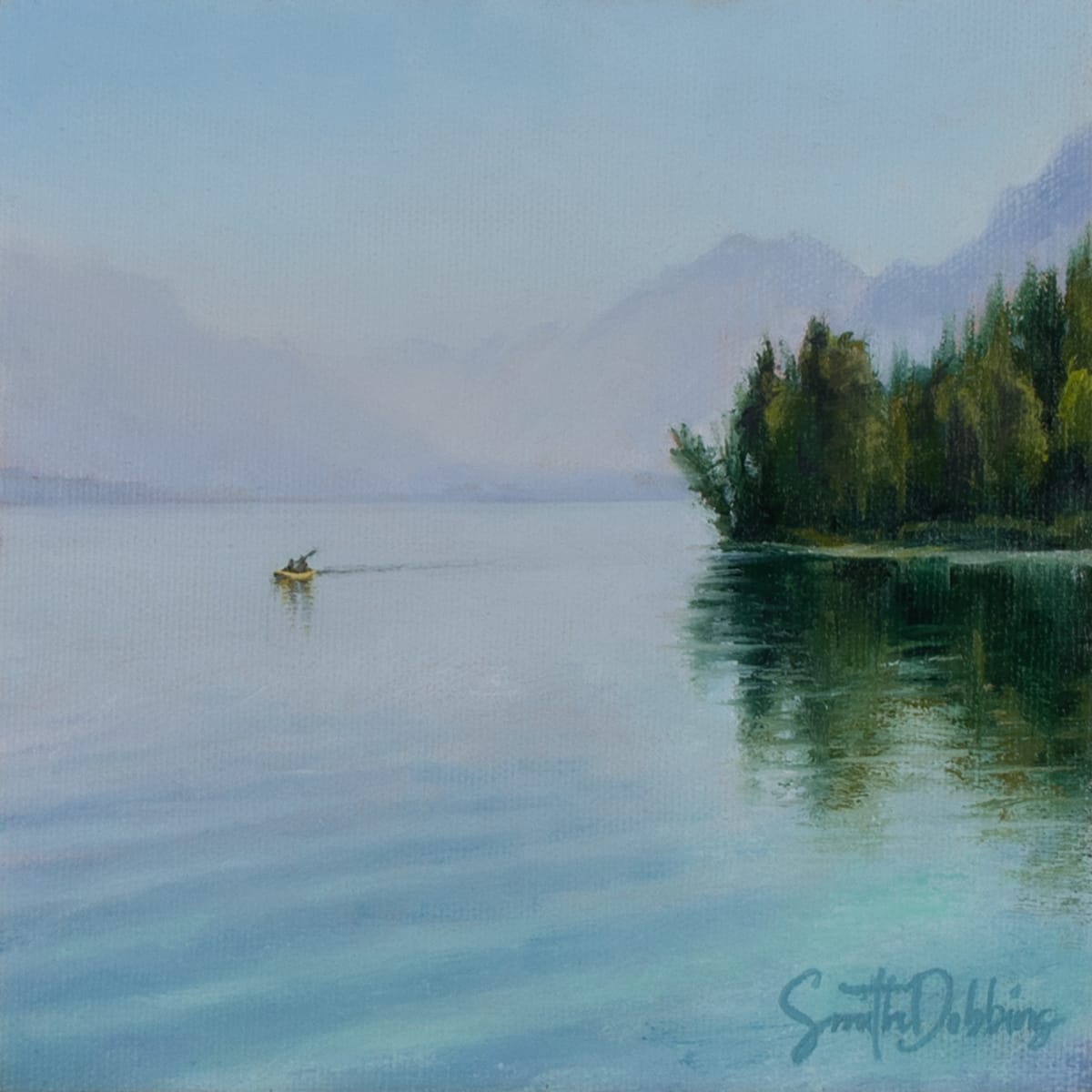 Stillness On Lake McDonald by Becky Smith-Dobbins 
