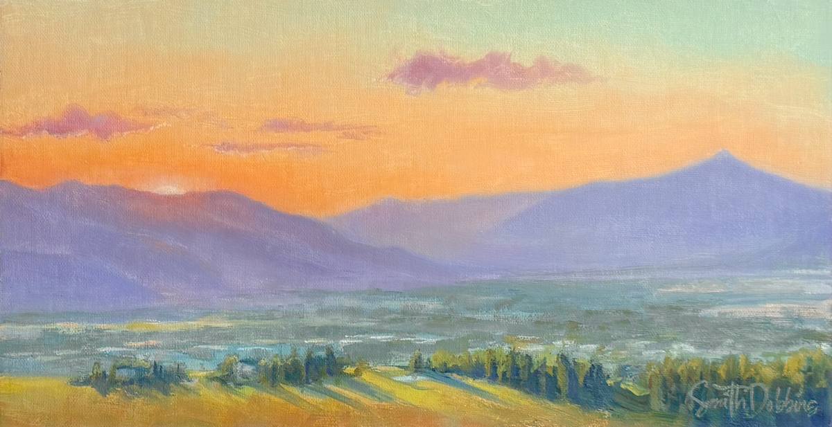 Last Light Over Missoula by Becky Smith-Dobbins 